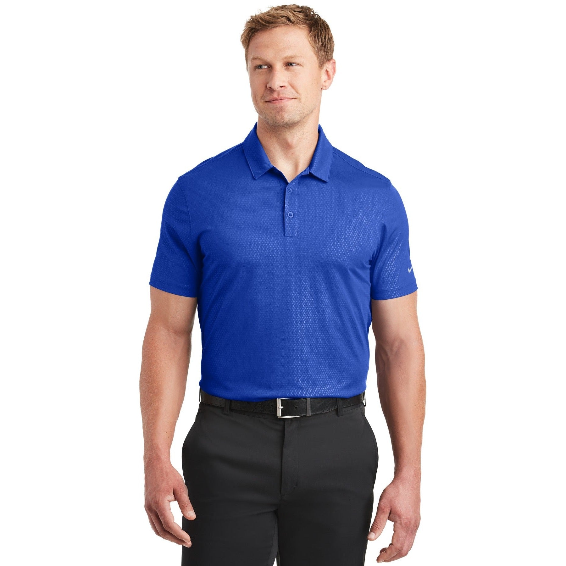 Nike-Nike Dri-FIT Embossed Tri-Blade Polo. 838964-MedTech-5